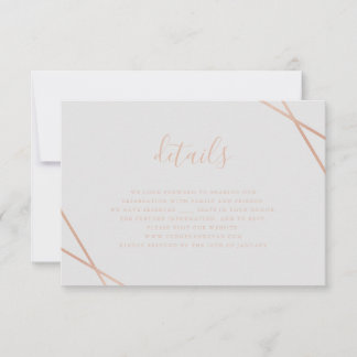 Geometrische RSVP-kaart RSVP Kaartje