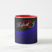 Geometrische ruimte vloerkleed koffiemok mok (Midden)