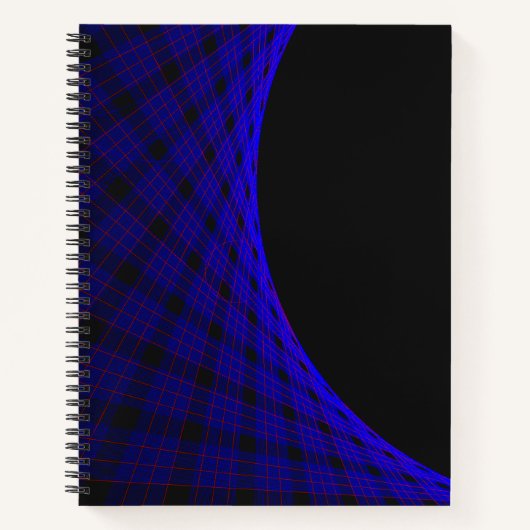 Geometrische ruimte vloerkleed spiraal notitieboek (Voorkant)