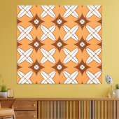 Geometrische ruit, naadloos patroon. canvas afdruk (Insitu (Woonkamer))