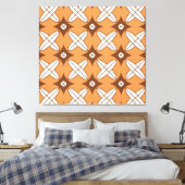 Geometrische ruit, naadloos patroon. canvas afdruk (Insitu (Slaapkamer))