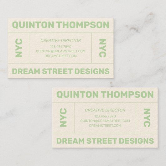 GEOMETRISCHE RUSTIC MATTE BLACK VISITEKAARTJE (Voorkant / Achterkant)