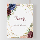 Geometrische Rustieke Gouden Glitter Favorieten Bo Poster