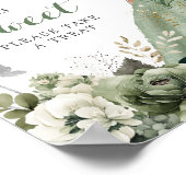 Geometrische Sage Groene Prinses Vijftien Lief Tek Poster (Hoek)