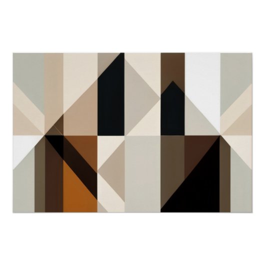 Geometrische samenkomst perfect poster (Voorkant)