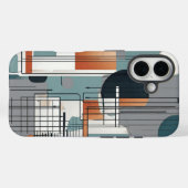 geometrische samenstelling Case-Mate iPhone case (Achterkant (horizontaal))