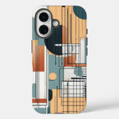 Geometrische samenstelling iPhone case (Achterkant)