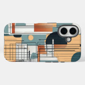 Geometrische samenstelling iPhone case (Achterkant (horizontaal))