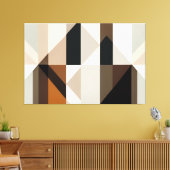 Geometrische Samenvloeiing Canvas Afdruk (Insitu (Woonkamer))