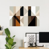 Geometrische Samenvloeiing Poster (Thuiskantoor)