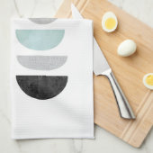 Geometrische Scandinavische abstracte moderne thee Theedoek (Quarter Fold)