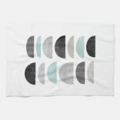 Geometrische Scandinavische abstracte moderne thee Theedoek (Horizontaal)