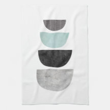 Geometrische Scandinavische abstracte theehanddoek