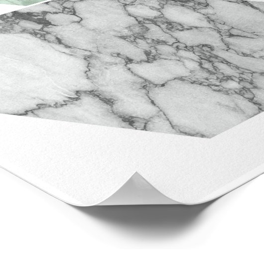 Geometrische, scandinavische kusthuiden kunstdrukk poster (Hoek)