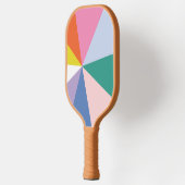 geometrische & Schattigee gestreepte pickleball p Paddle (Links)