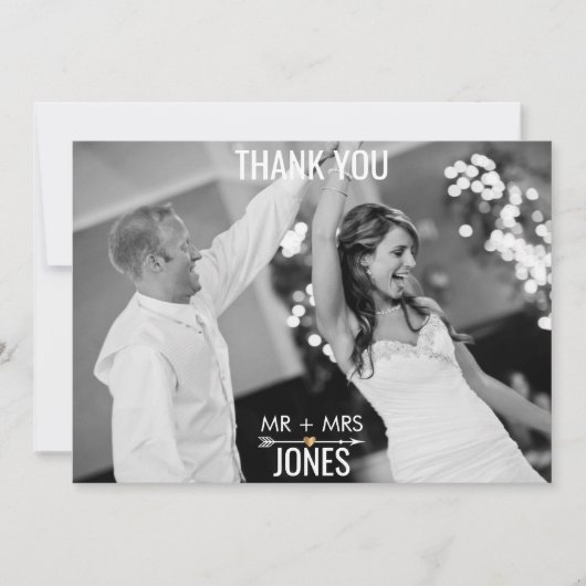 Geometrische schedel Foto bedankt (Voorkant)