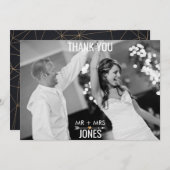 Geometrische schedel Foto bedankt (Voorkant / Achterkant)