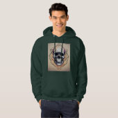 Geometrische schedel Logo Hoodie (Voorkant volledig)