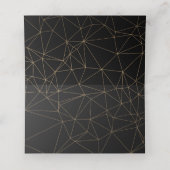 Geometrische schedel plaatskaartje (Binnenkant ongevouwen)