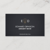 Geometrische schedel visitekaartje (Voorkant)