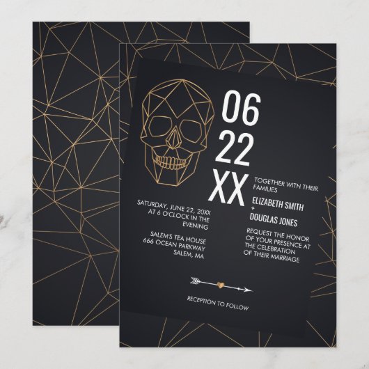 Geometrische schedelverbinding uitschakelen kaart (Voorkant / Achterkant)