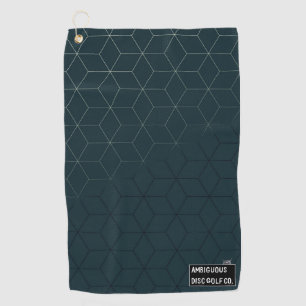 Geometrische schijf Golf-handdoek met handtas klem Golfhanddoek