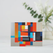 Geometrische schilderkunst Abstracte kunst Briefkaart (Staand voorkant)