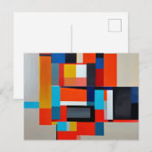 Geometrische schilderkunst Abstracte kunst Briefkaart (Voorkant / Achterkant)