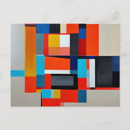 Geometrische schilderkunst Abstracte kunst Briefkaart (Voorkant)