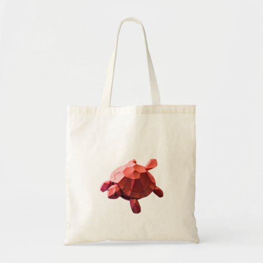 Geometrische schildpad tote bag (Voorkant)