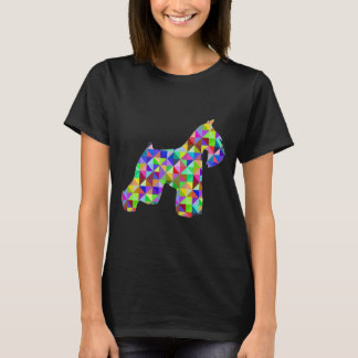 Geometrische Schnauzer T-shirt