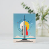 Geometrische schok, richting kosmische balans briefkaart (Staand voorkant)