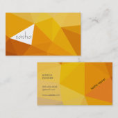 Geometrische schoppen (sinaasappels) visitekaartje (Voorkant / Achterkant)