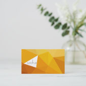 Geometrische schoppen (sinaasappels) visitekaartje (Staand voorkant)