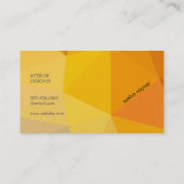 Geometrische schoppen (sinaasappels) visitekaartje (Achterkant)