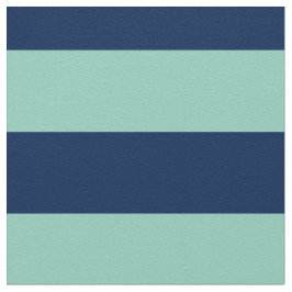Geometrische seafoam Green- en Navy Stripes Stof