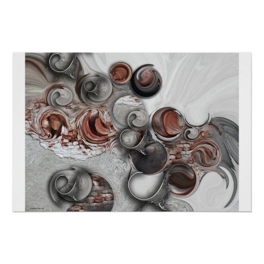 "Geometrische sequentie", Glanzend Poster (Voorkant)