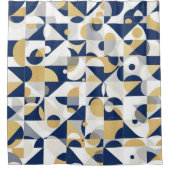 Geometrische sereniteit douchegordijn (Voorkant)