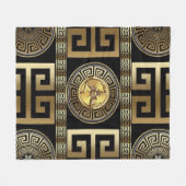 Geometrische Siciliaanse trinacria Fleece Deken (Voorkant (Horizontaal))
