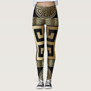 Geometrische Siciliaanse vrouwen Leggings