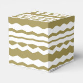 Geometrische sierbeige & wit bedankdoosjes (Achterkant)