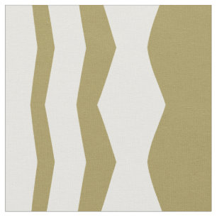 Geometrische sierbeige & wit stof