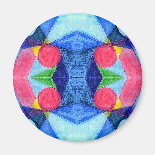 Geometrische skittles-magneet magneet (Voorkant)