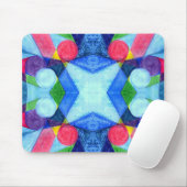 Geometrische Skittles Mousepad Muismat (Met muis)