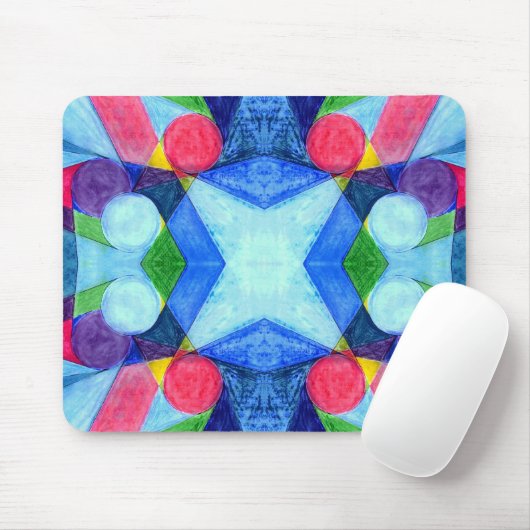 Geometrische Skittles Mousepad Muismat (Met muis)