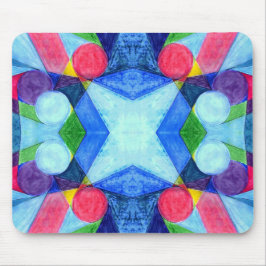 Geometrische Skittles Mousepad Muismat