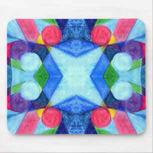 Geometrische Skittles Mousepad Muismat