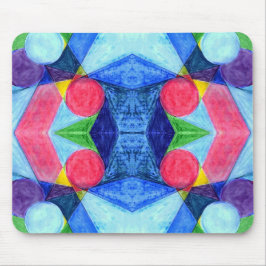 Geometrische Skittles Mousepad Muismat