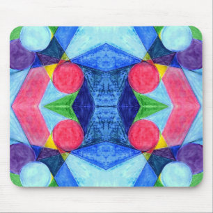 Geometrische Skittles Mousepad Muismat