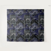 Geometrische slijpdruk wandkleed (Voorkant (horizontaal))